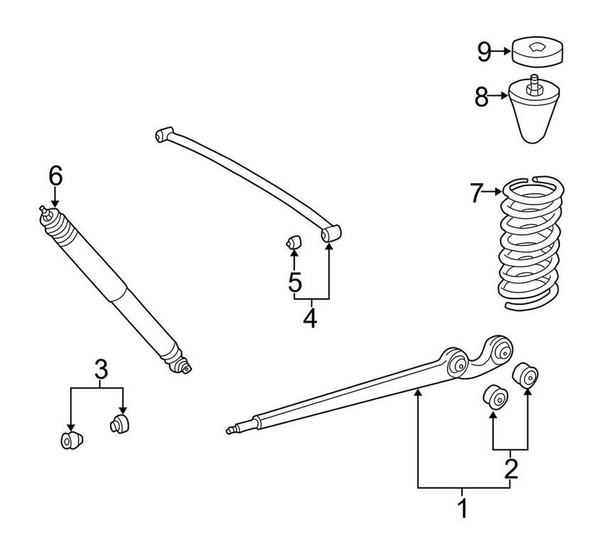 Mercedes Suspension Track Bar Bushing 4603520565